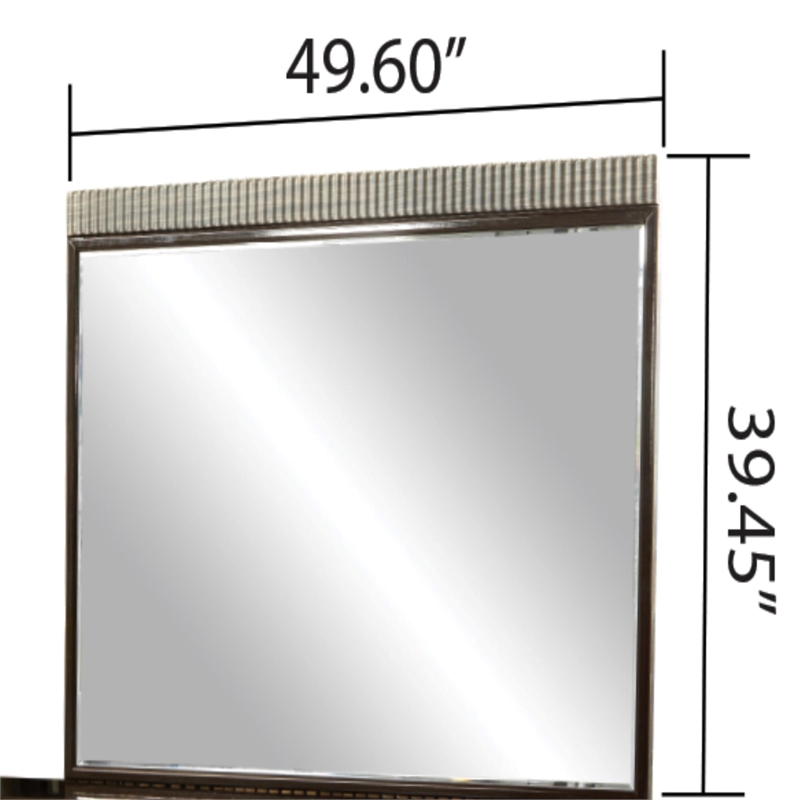 5-Piece Solid Wood King Bedroom Set in Brown