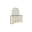 Noble Traditional Style Mirror Made with wood in Antique beige