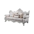 Melrose Traditional Style 5PC Living Room Set Made with Wood in Silver