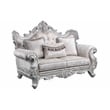 Melrose Traditional Style 5PC Living Room Set Made with Wood in Silver