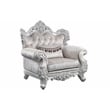 Melrose Traditional Style 5PC Living Room Set Made with Wood in Silver