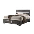 Matrix Traditional Style Full 5 PC Storage Bedroom Set made with Wood in Gray