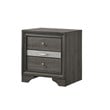 Matrix Traditional Style Full 5 PC Storage Bedroom Set made with Wood in Gray