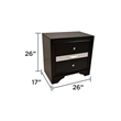 Matrix Traditional Style Full 5 PC Storage Bedroom Set made with Wood in Black