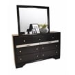 Matrix Traditional Style Full 5 PC Storage Bedroom Set made with Wood in Black