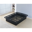 Modern Style Heavy Duty Queen Size Bed base Frame made with Metal in Black