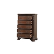 Vintage Traditional Style King 5PC Bedroom Set Made With Wood in Walnut