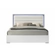 Olivia Contemporary Style Upholstered Full Bed Made with wood in White Color