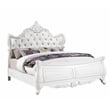 Opulence Traditional Style King Bed Made With Wood in Pearl White