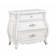 Opulence Traditional Style Queen 5PC Bedroom Set Made With Wood in Pearl White