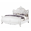 Opulence Traditional Style Queen 5PC Bedroom Set Made With Wood in Pearl White
