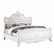 Opulence Traditional Style Queen 5PC Bedroom Set Made With Wood in Pearl White