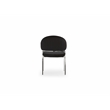 Ruby Contemporary style chair made with Metal & Steel Legs in Black Color