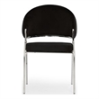 Ruby Contemporary style chair made with Metal & Steel Legs in Black Color