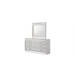 Glam Modern Upholstered LED King 4PC Bedroom Set Made With Wood in White