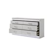Glam Modern Upholstered LED King 4PC Bedroom Set Made With Wood in White