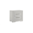 Blanca Modern Style 2-Drawer Nightstand Made With Wood in White Color