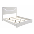 Blanca Modern Style LED Queen 4PC Bedroom Set Made With Wood in White