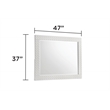 Blanca Modern Style LED Queen 4PC Bedroom Set Made With Wood in White