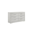 Blanca Modern Style LED Queen 4PC Bedroom Set Made With Wood in White