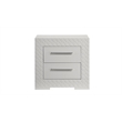 Blanca Modern Style LED Queen 5PC Bedroom Set Made With Wood in White