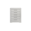 Blanca Modern Style LED Queen 5PC Bedroom Set Made With Wood in White