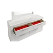 Blanca Modern Style LED Queen 5PC Bedroom Set Made With Wood in White