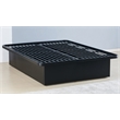 Modern Style Heavy Duty Cal King Size Bed base Frame made with Metal in Black