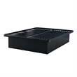 Modern Style Heavy Duty Cal King Size Bed base Frame made with Metal in Black