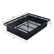 Modern Style Heavy Duty Cal King Size Bed base Frame made with Metal in Black
