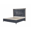 Lavita Contemporary Style king Size  Bed made with Wood in Black & Gold