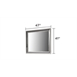 Lavita Contemporary Style Mirror made with Wood in Black & Gold