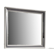 Lavita Contemporary Style Mirror made with Wood in Black & Gold