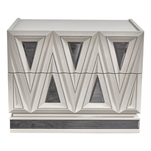 Lavita Modern & Contemporary Style Nightstand made with Wood in Black & Gold