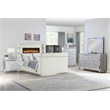 Lavish Modern Style 5 Pc Queen Bedroom Set Made with Wood in Beige