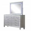 Lavish Modern Style 4 Pc King Bedroom Set Made with Wood in Beige