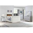 Lavish Modern Style 5 Pc King Bedroom Set Made with Wood in Beige
