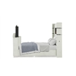 Lavish Modern Style 5 Pc King Bedroom Set Made with Wood in Beige