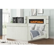 Lavish Modern Style 5 Pc King Bedroom Set Made with Wood in Beige
