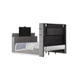 Lavish Modern Style 5 Pc Queen Bedroom Set Made with Wood in Gray