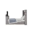 Lavish Modern Style 5 Pc Queen Bedroom Set Made with Wood in Gray