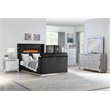 Lavish Modern Style 5 Pc Queen Bedroom Set Made with Wood in Black