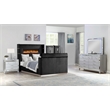 Lavish Modern Style 4 Pc King Bedroom Set Made with Wood in Black