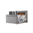 Lavish Modern Style 4 Pc King Bedroom Set Made with Wood in Gray
