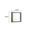 Gem Modern Style Mirror Made with wood in Light Brown