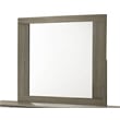 Gem Modern Style Mirror Made with wood in Light Brown