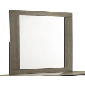 Gem Modern Style Mirror Made with wood in Light Brown