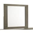 Gem Modern Style Mirror Made with wood in Light Brown
