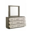 Gem Modern Style Queen 5PC Bedroom Set Made with wood in light Beige & Brown