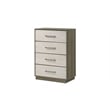Gem Modern Style Queen 5PC Bedroom Set Made with wood in light Beige & Brown